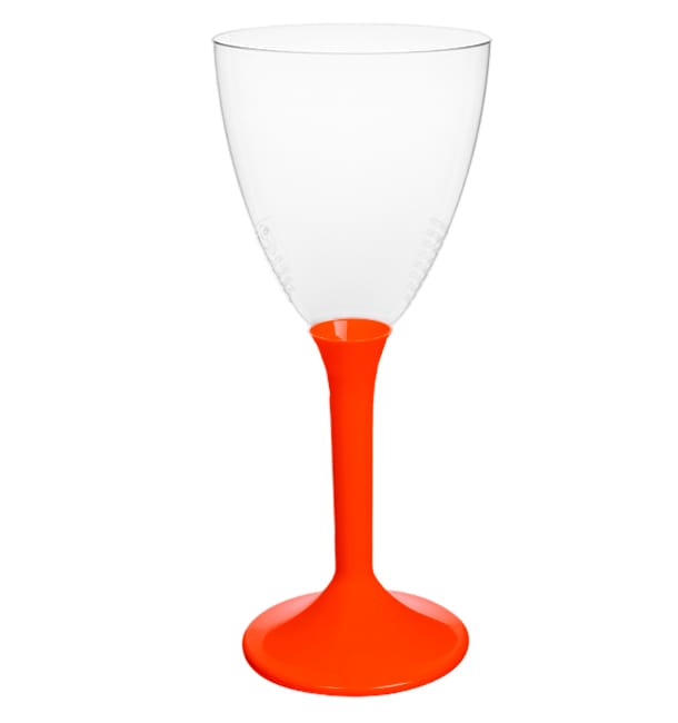 Copa de vino de plástico transparente reciclable, vasos