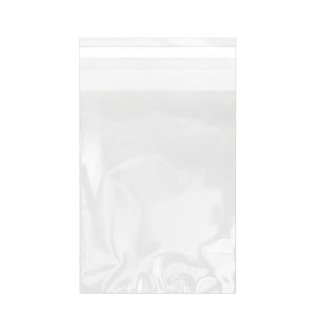 Bolsas de Plástico Biorientado con Solapa Adhesiva 11x16 cm G-160 (100 Uds)