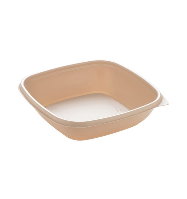 Envase de Plástico PP Crema 500ml 16,5x16,5x4cm (50 Uds)