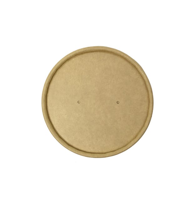 Tapa de Cartón Kraft para Tarrinas de Ø9,0cm (25 Uds)