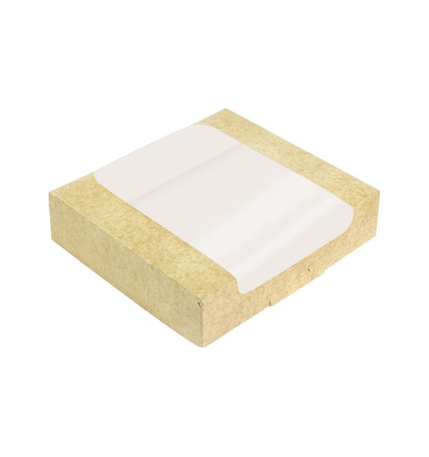 Envase de Cartón Cuadrado PackiPack Vision Kraft 20x20x6cm (X Uds)