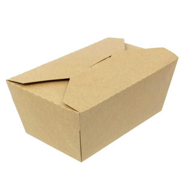 Caja de Cartón Kraft Comida para Llevar 900ml (200 Uds)