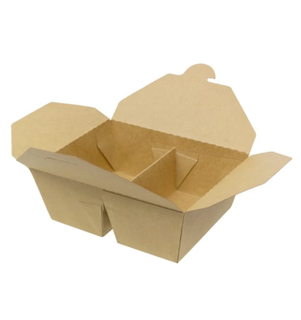 Caja Americana Kraft-Kraft 2C 17x13,5x6,5cm 1.000ml (200 Uds)