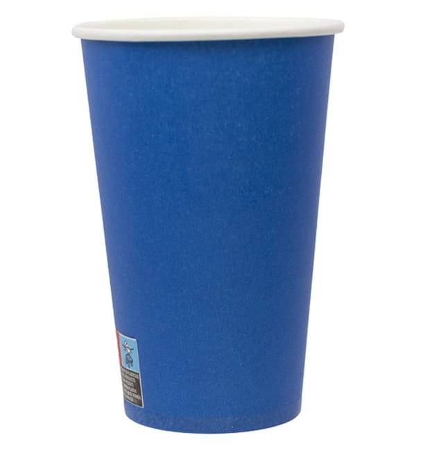 Vaso Cartón "Colores" Azul 600ml Ø9,4cm (320 Uds)