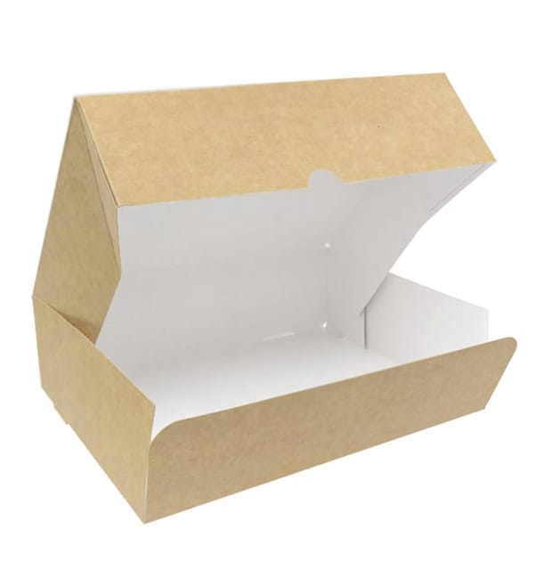 Caja Pastelería de Cartón Kraft 20,4x15,8x6cm 1kg (20 Uds)