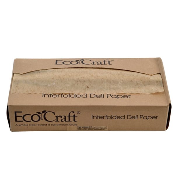 Envuelta Papel Antigrasa Kraft en Dispensador 26x27cm (500 Uds)